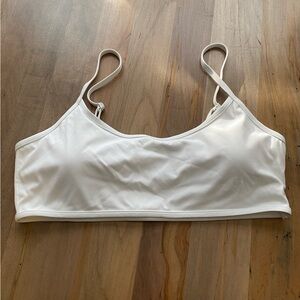 White Strappy Milk Actv Sports Bra